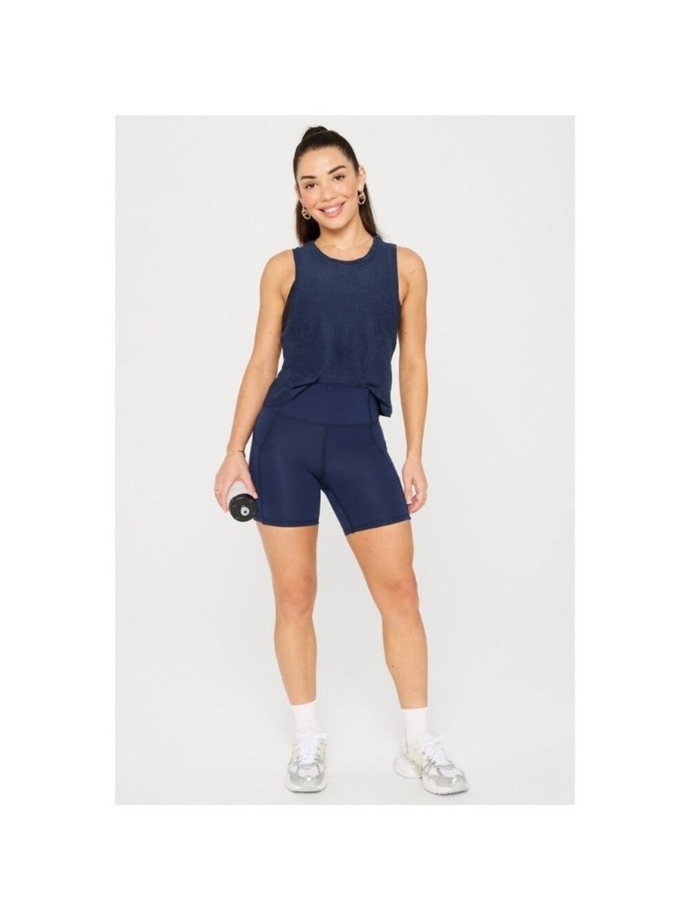 Fabletics Women's Bike Short Oasis PureLuxe Navy Size XXL 18-20 new with tag